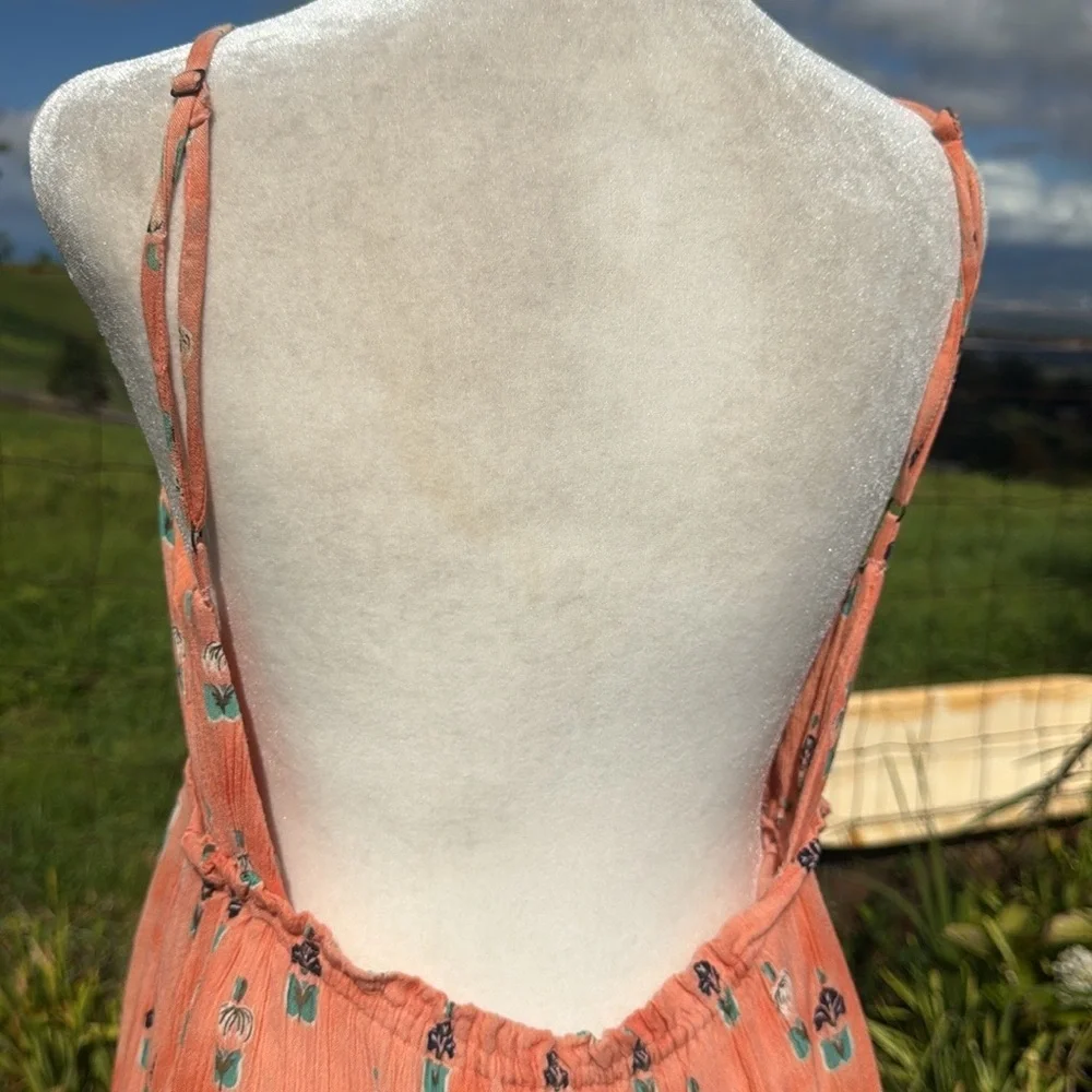 O’Neil Peach Butterfly Babydoll dress Small - Picture 5 of 6